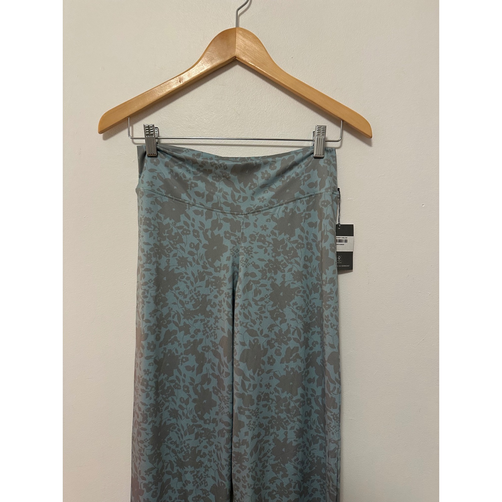 Nwt Skida Blue Floral Shadow Visca Wide Leg Pants | Size 1 (Small) — image 2 of 8